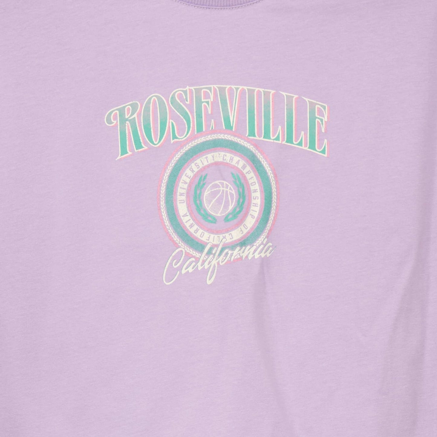 T-shirt manches courtes imprimé VIOLET
