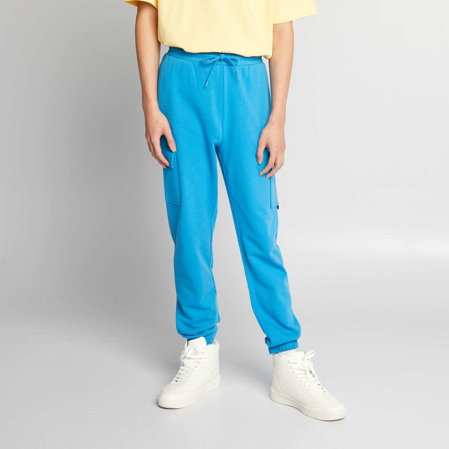 Pantalon de jogging style cargo Bleu