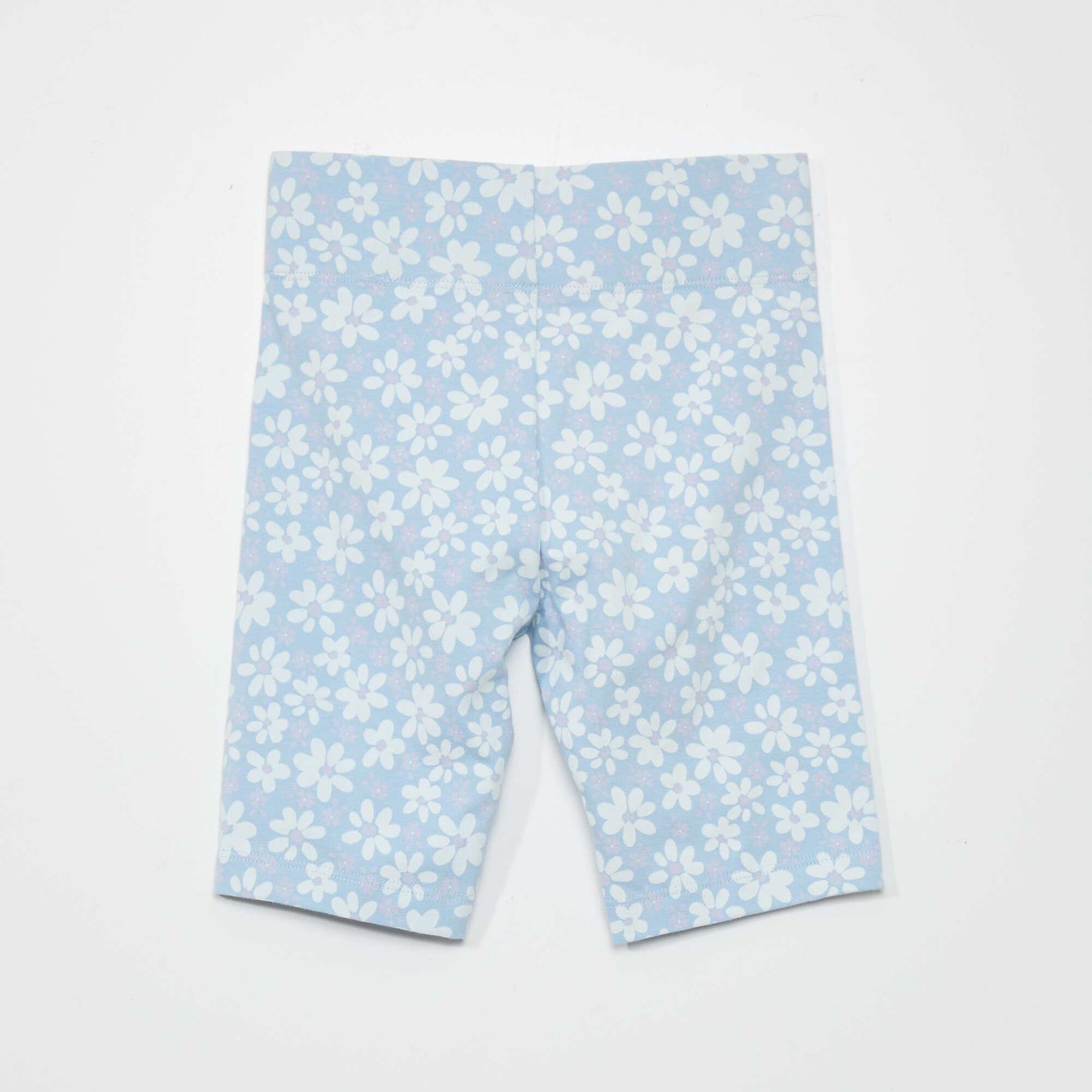Short cycliste en coton stretch Bleu