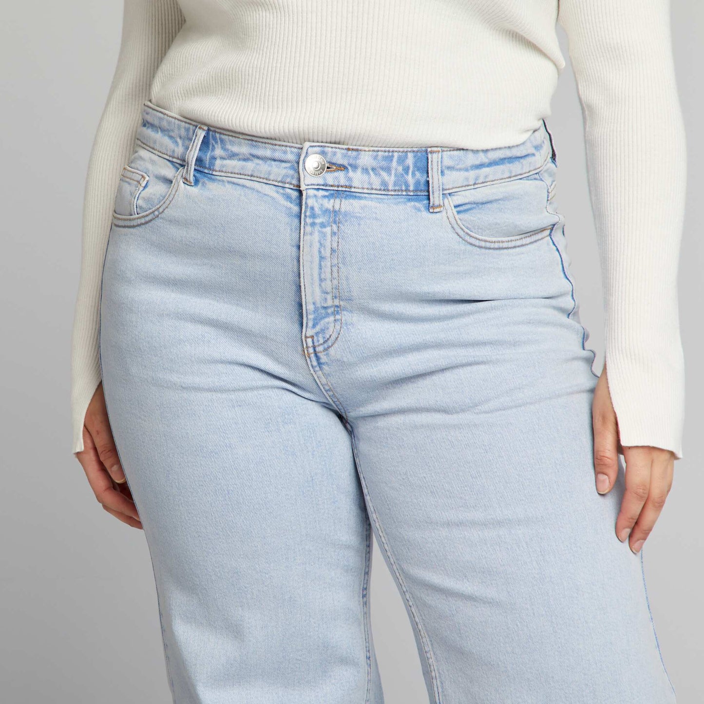 Jean wide leg / large Bleu