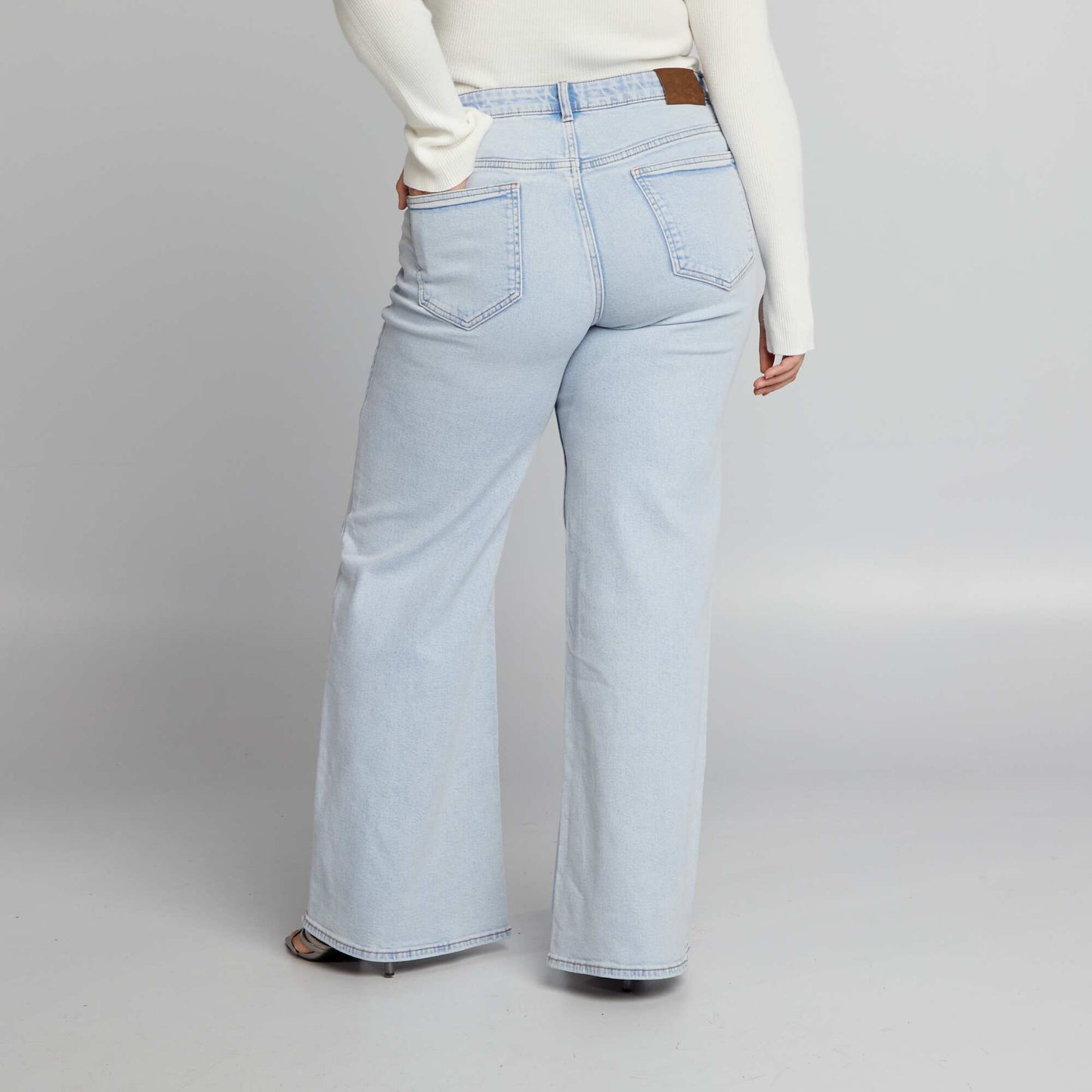 Jean wide leg / large Bleu