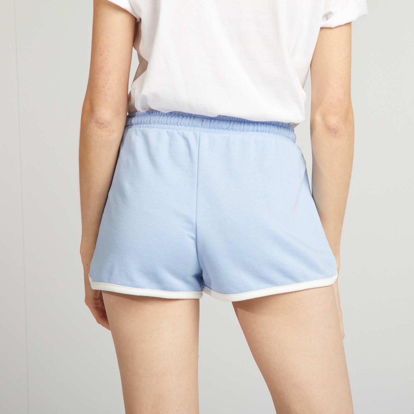 Short américain en molleton Bleu