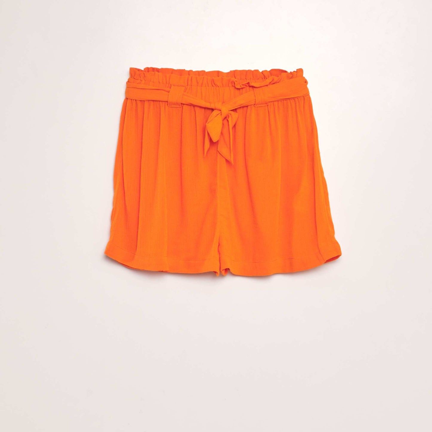 Short fluide paper bag Orange