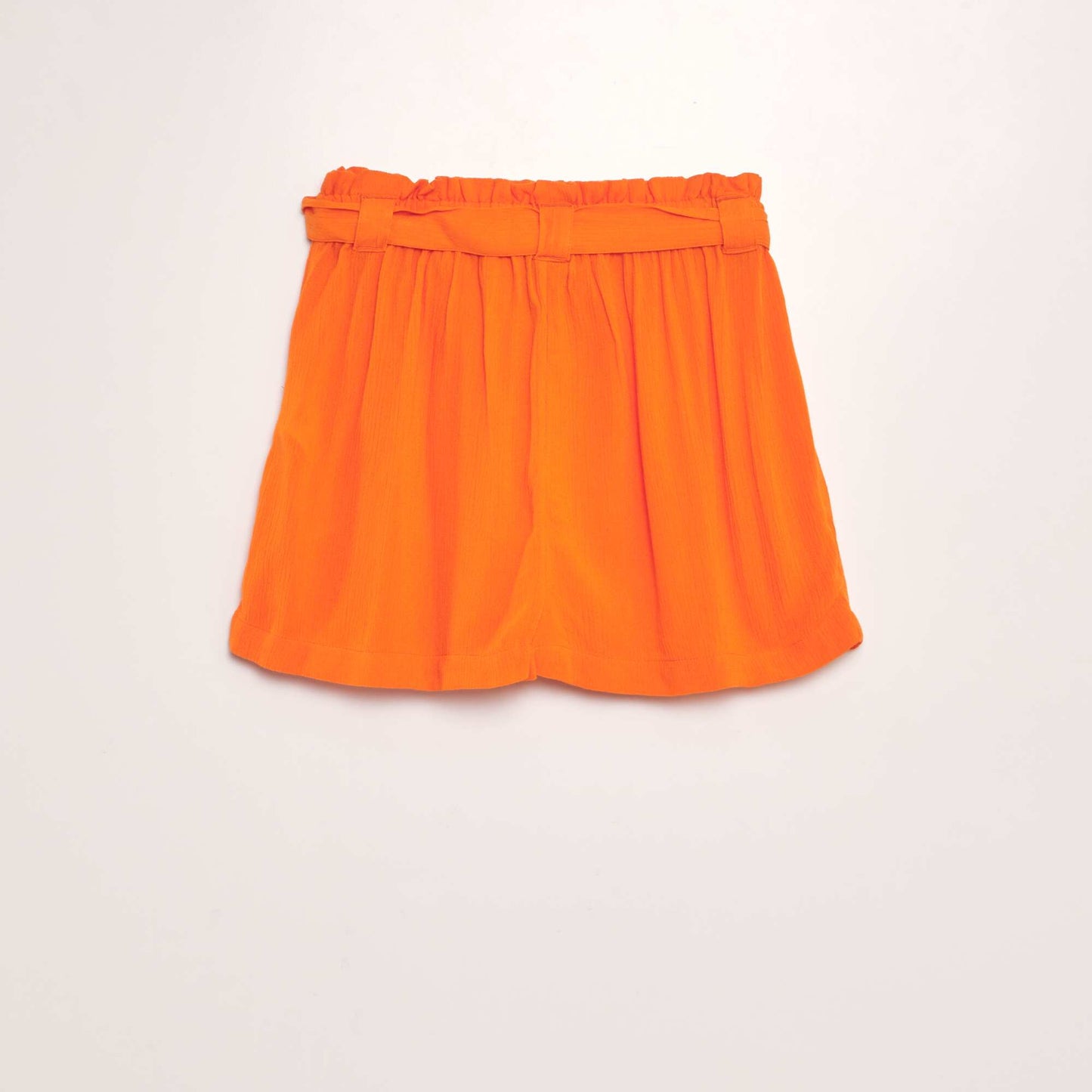 Short fluide paper bag Orange