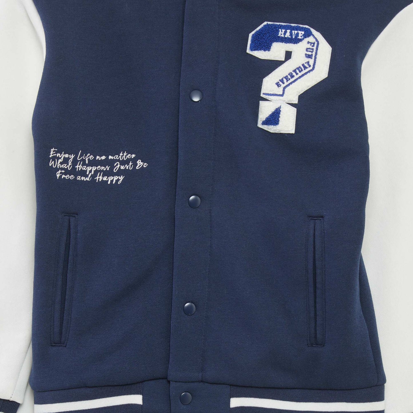 Sweat campus à capuche BLEU