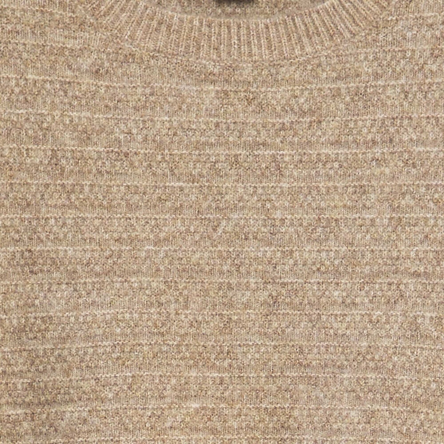 Pull sans manches en maille douce Beige