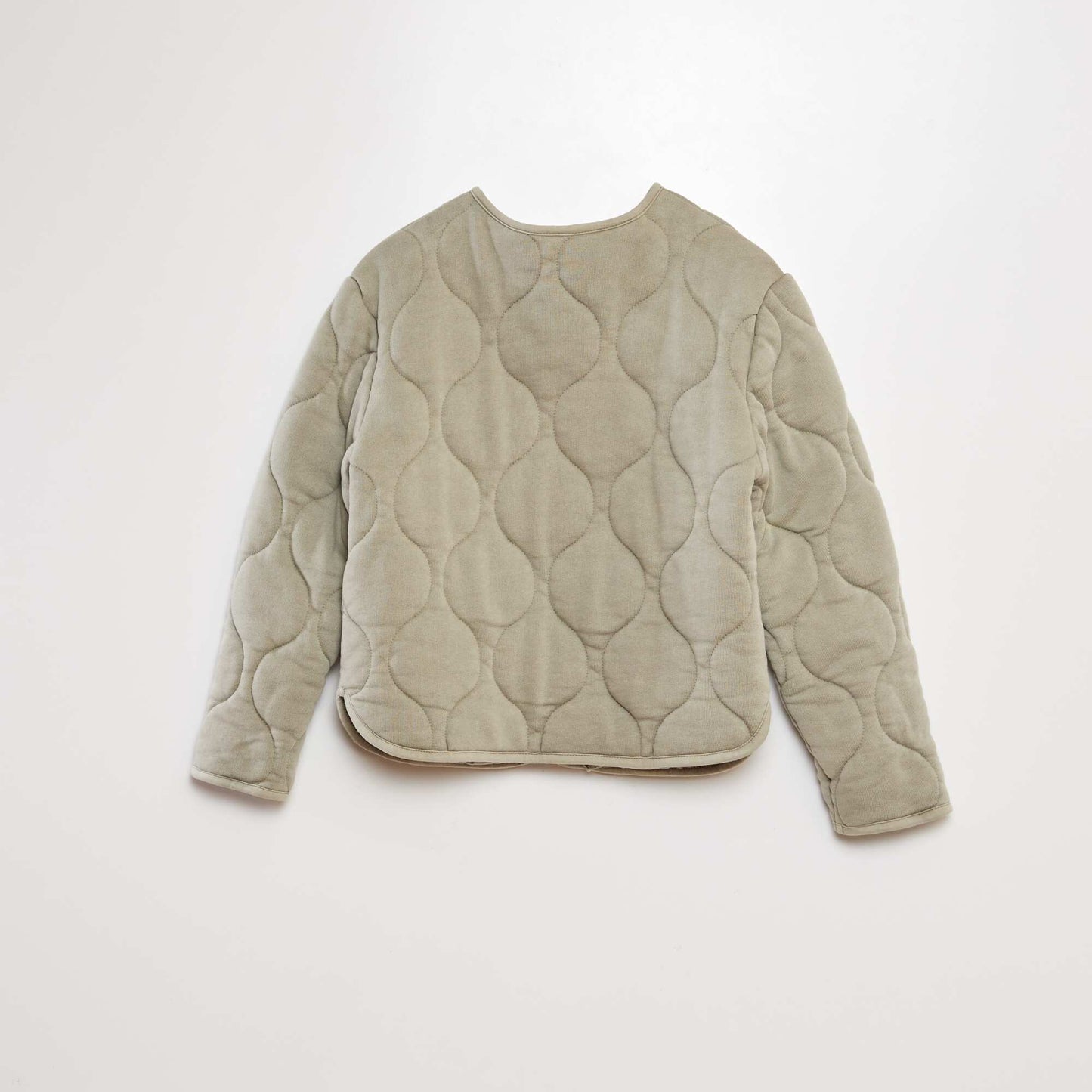 Blouson quilté Vert/gris
