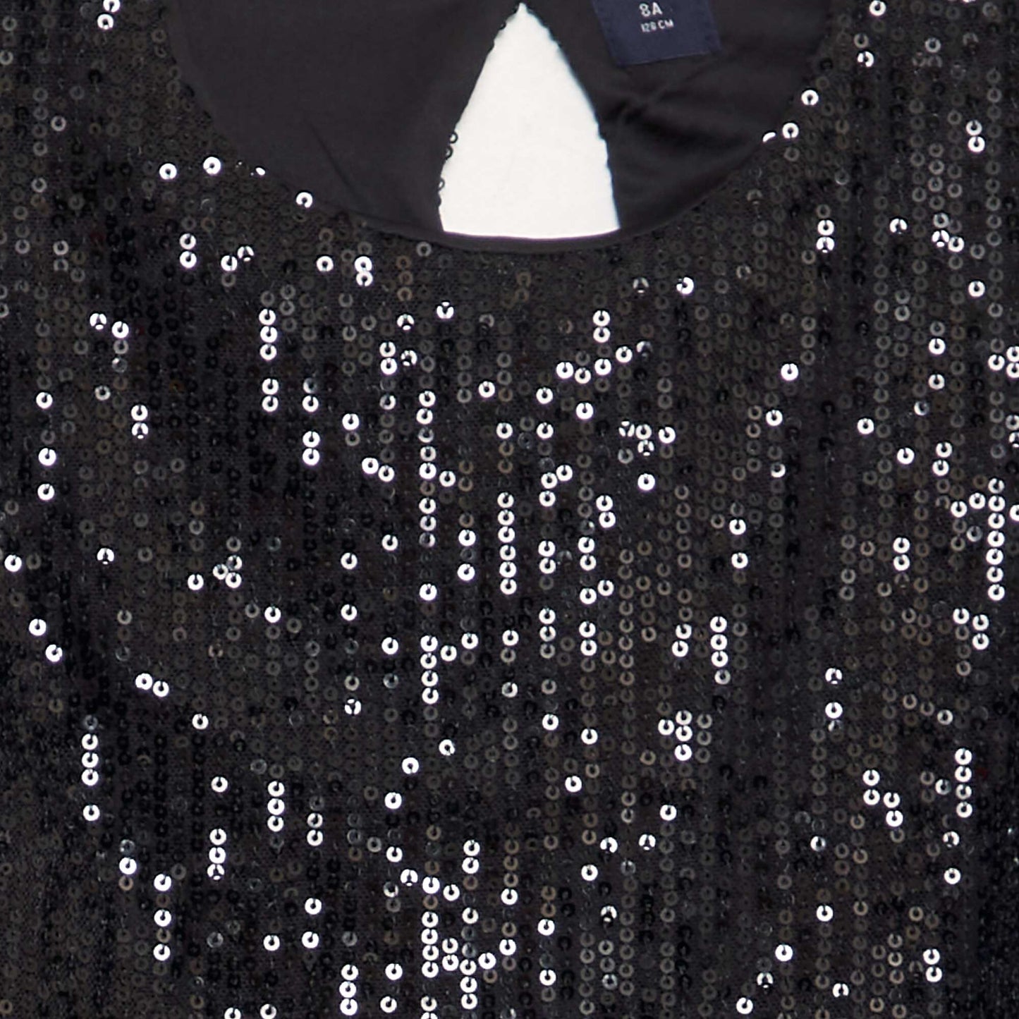 T-shirt en sequins Noir