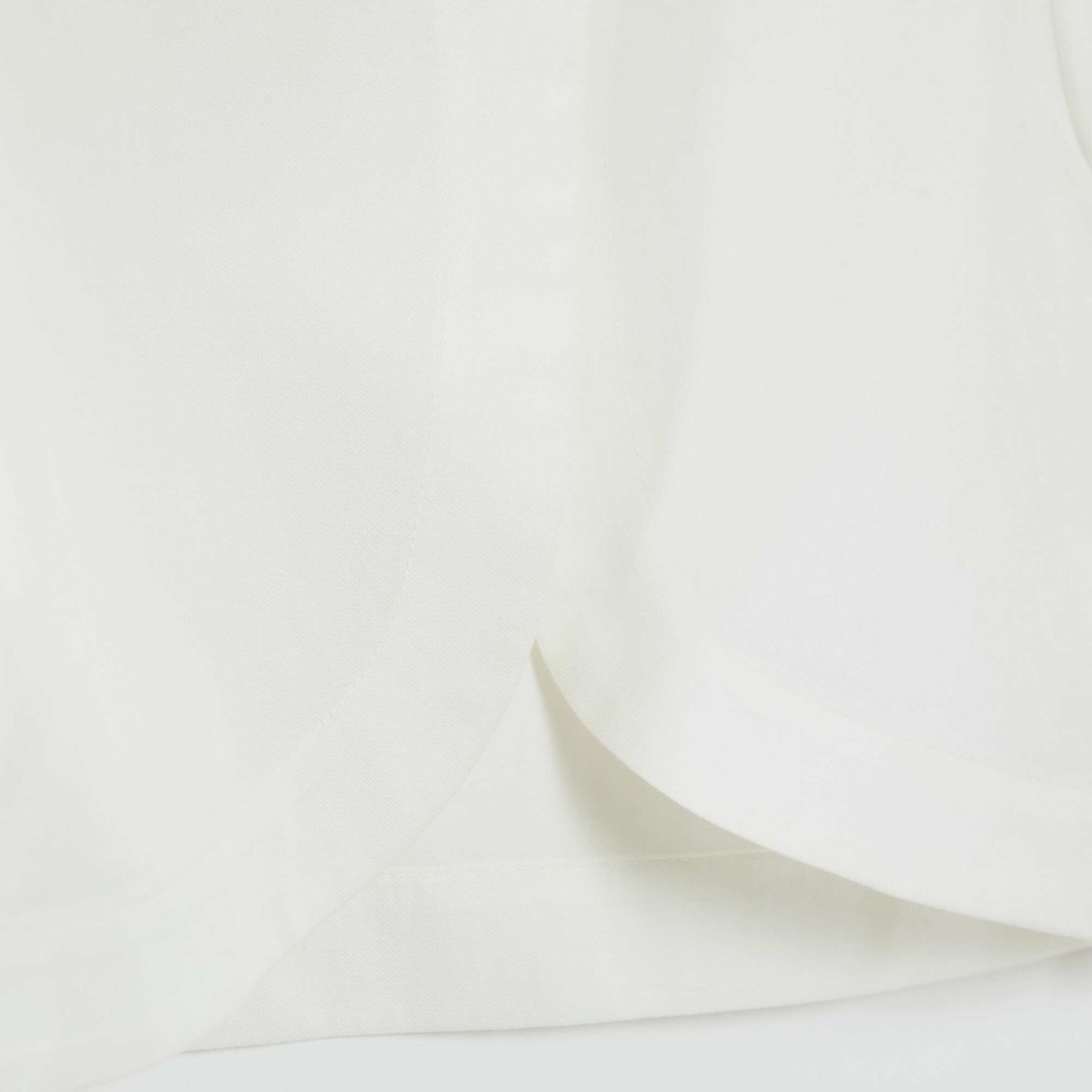 Chemisier forme ouverte BLANC