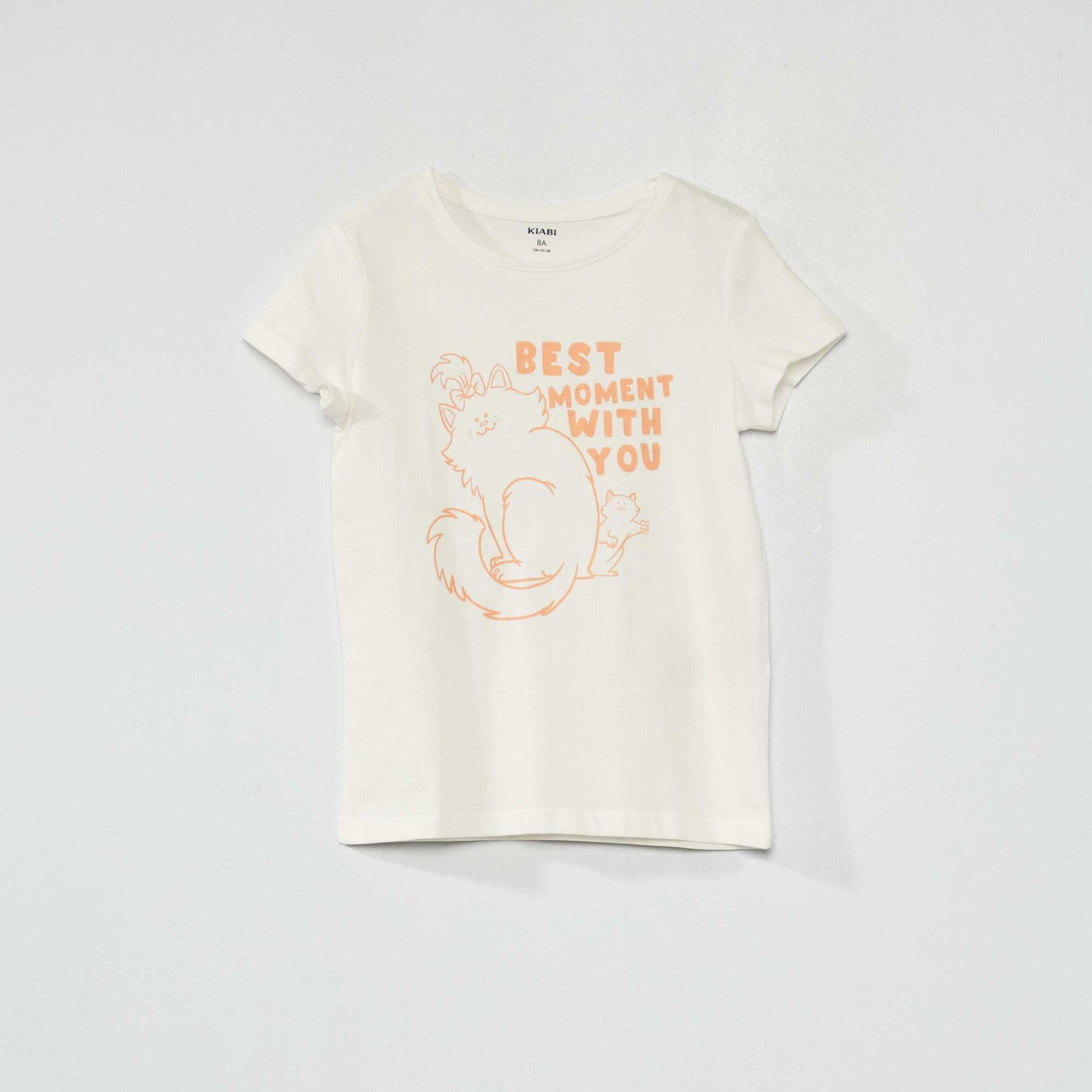 Tee-shirt en jersey avec imprimé Blanc