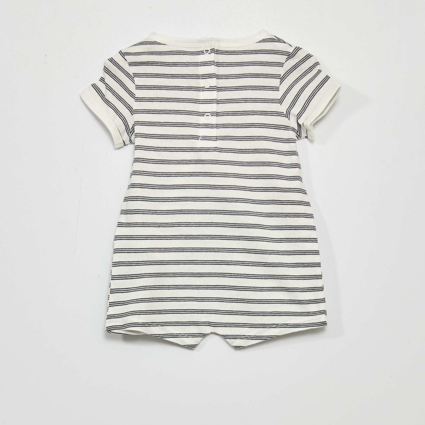 Barboteuse courte en jersey Blanc