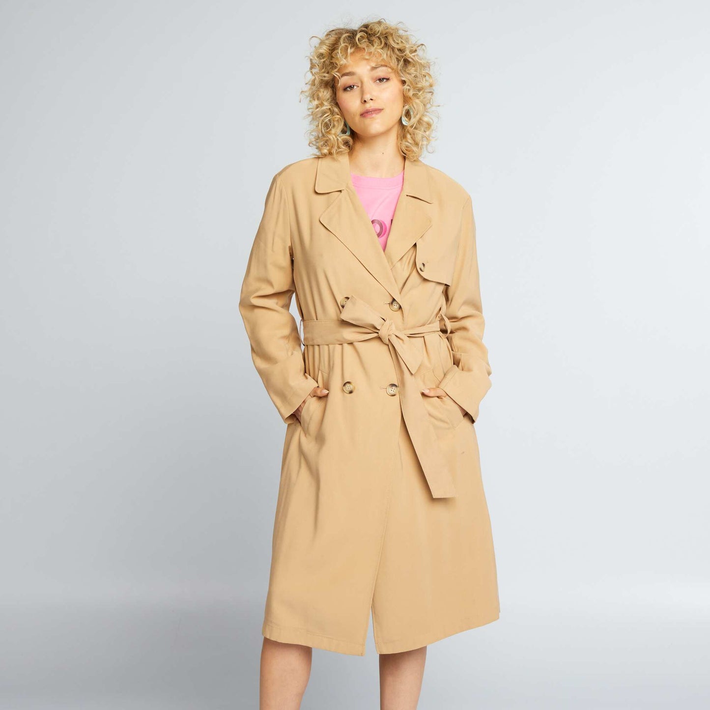 Trench fluide BEIGE