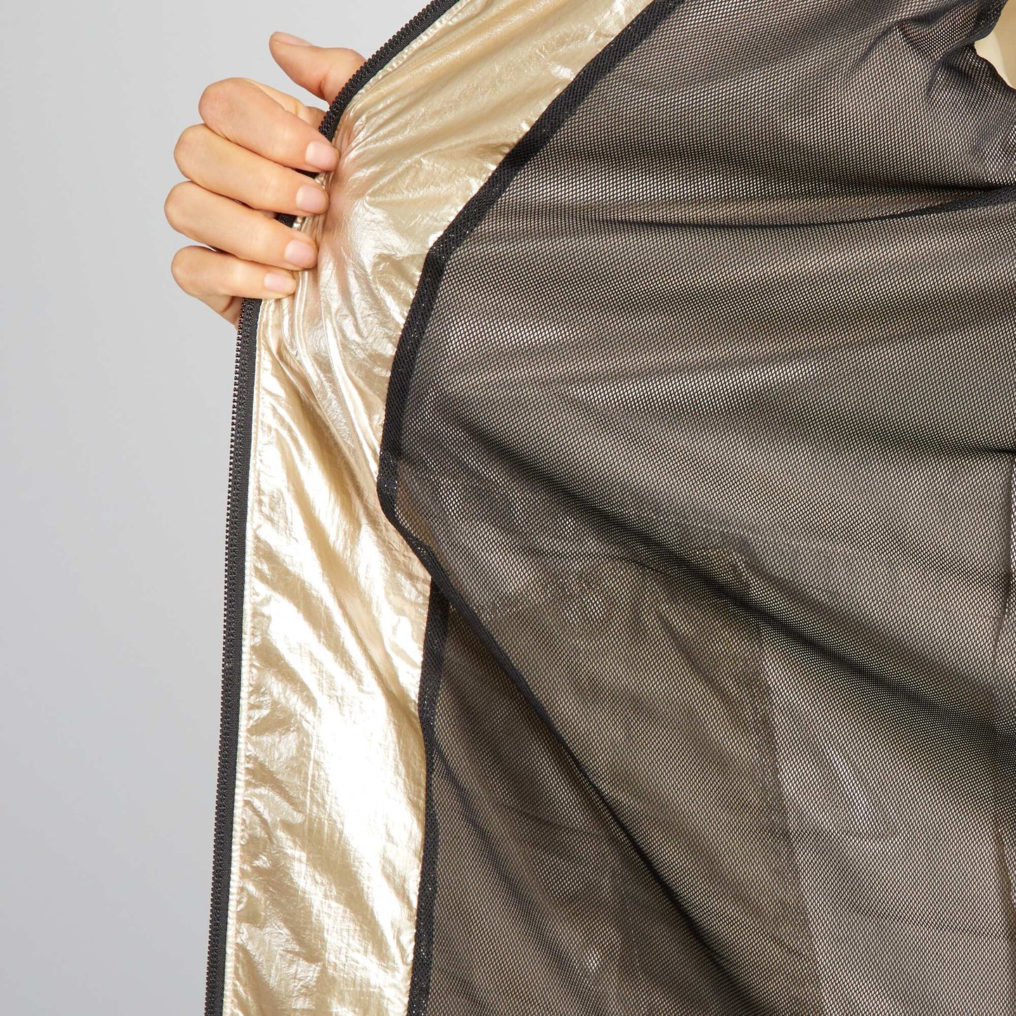 Blouson long et léger Doré