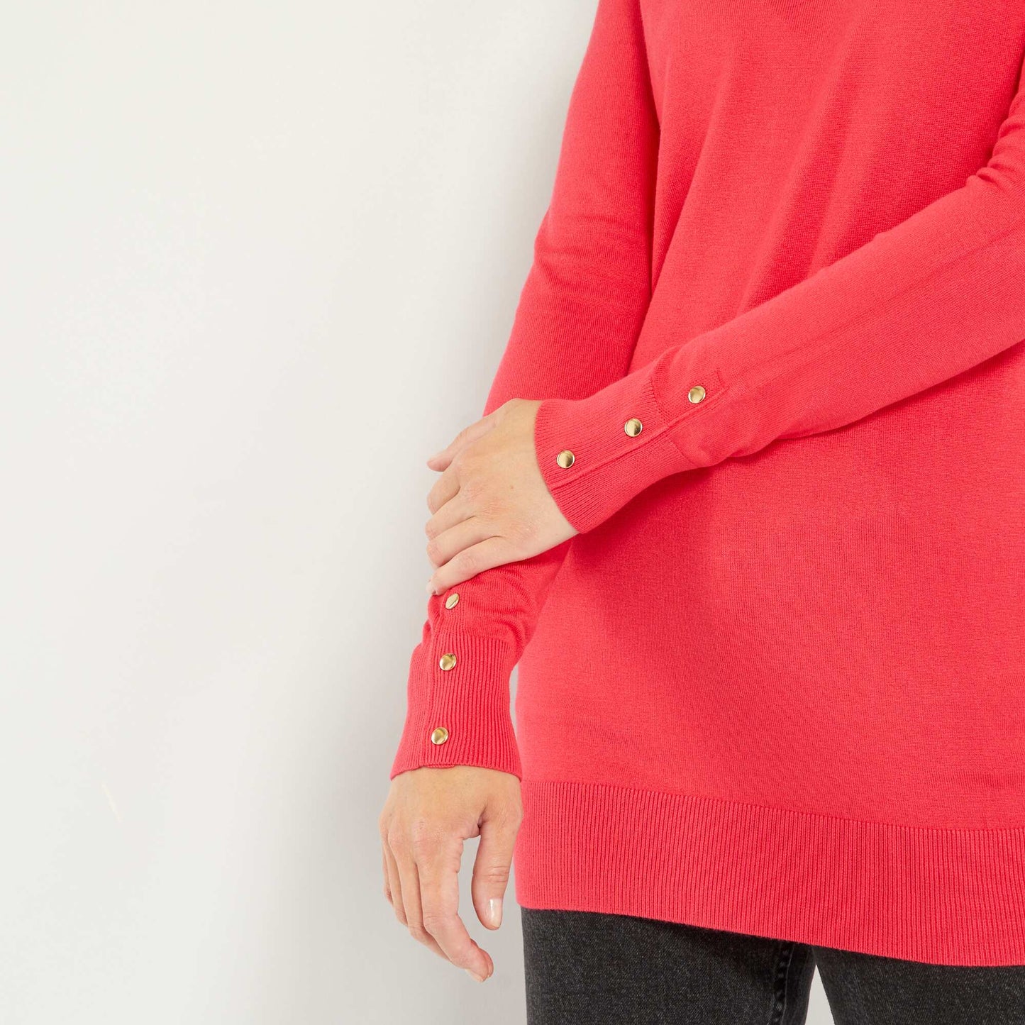 Pull fin en maille douce ROSE