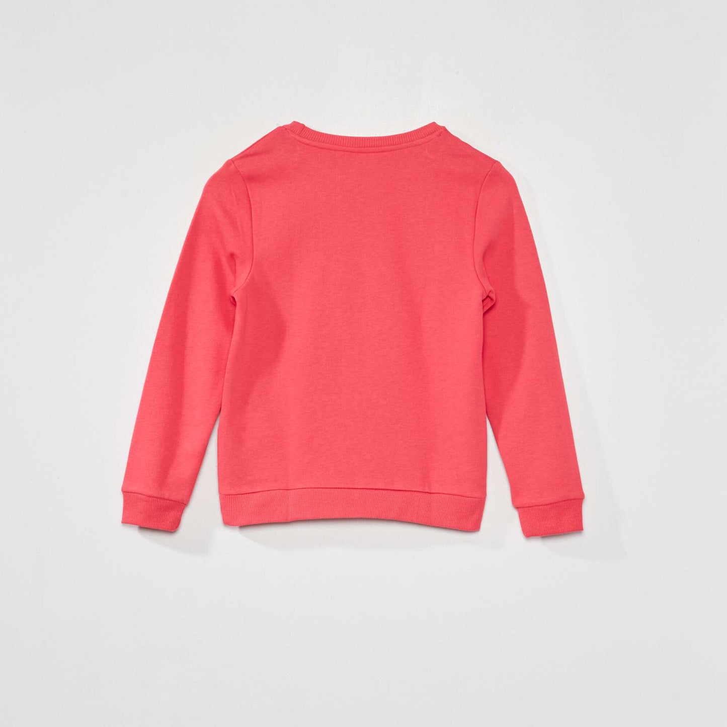 Sweat en molleton avec message imprimé Rose