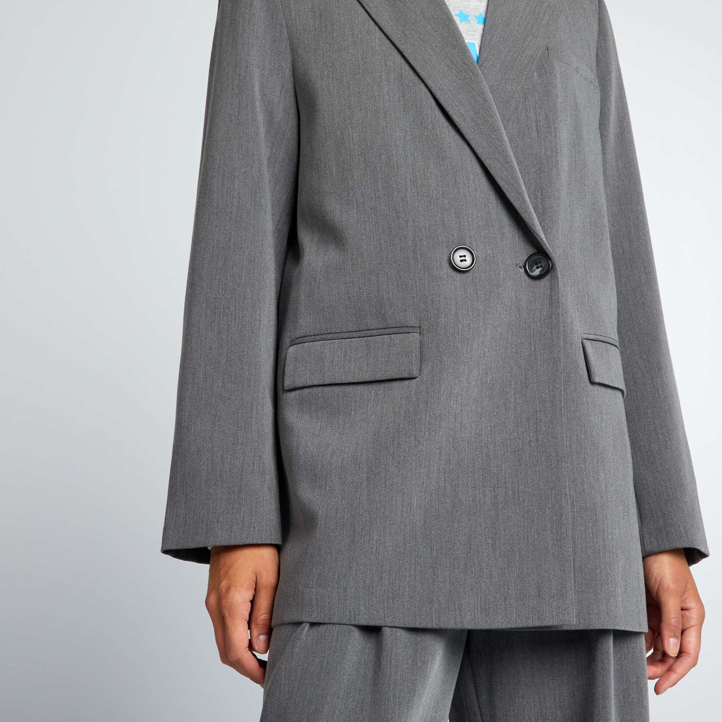 Veste blazer oversize Gris