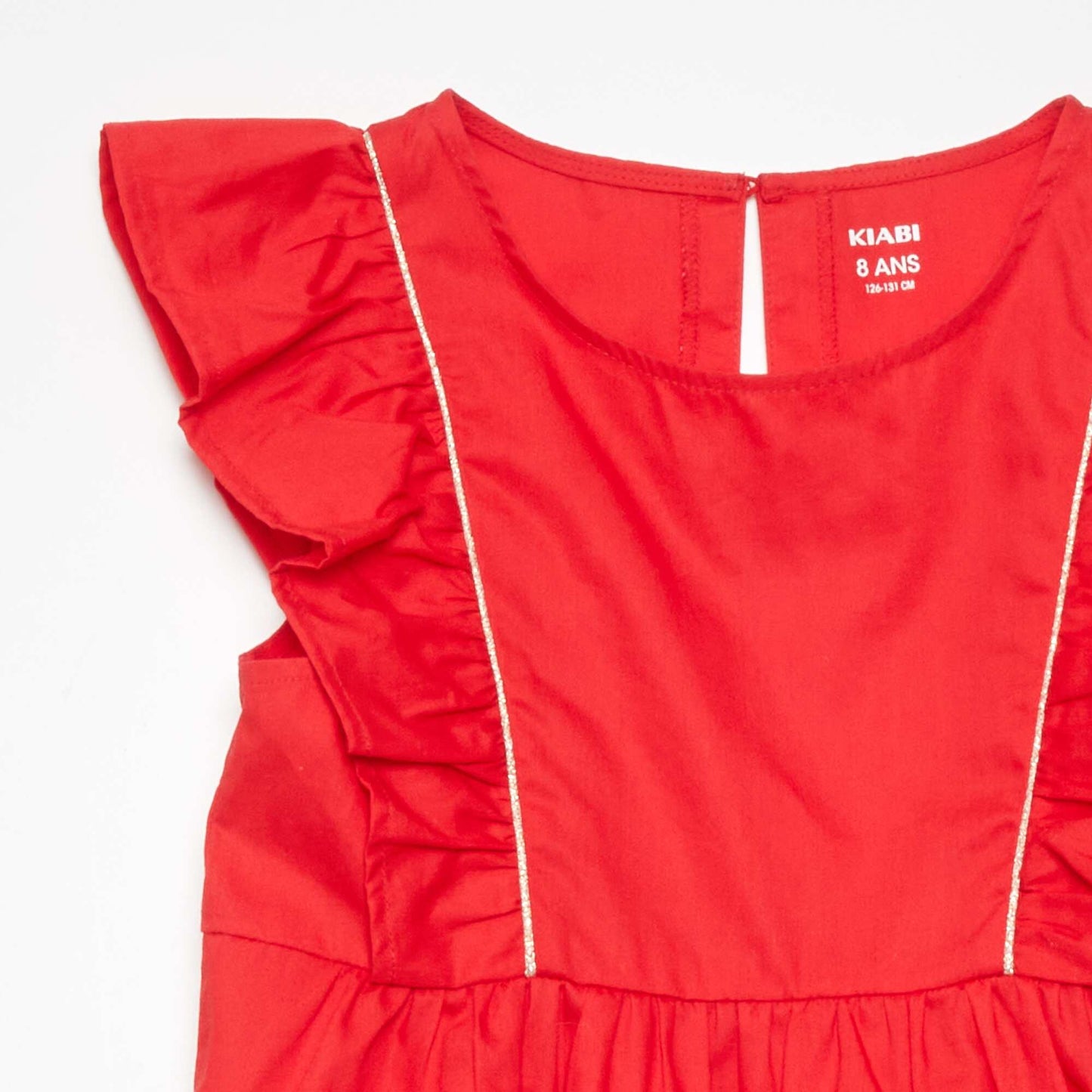 Robe volantée Rouge