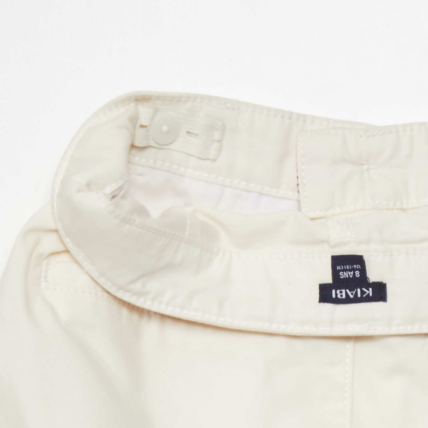 Bermuda en twill blanc