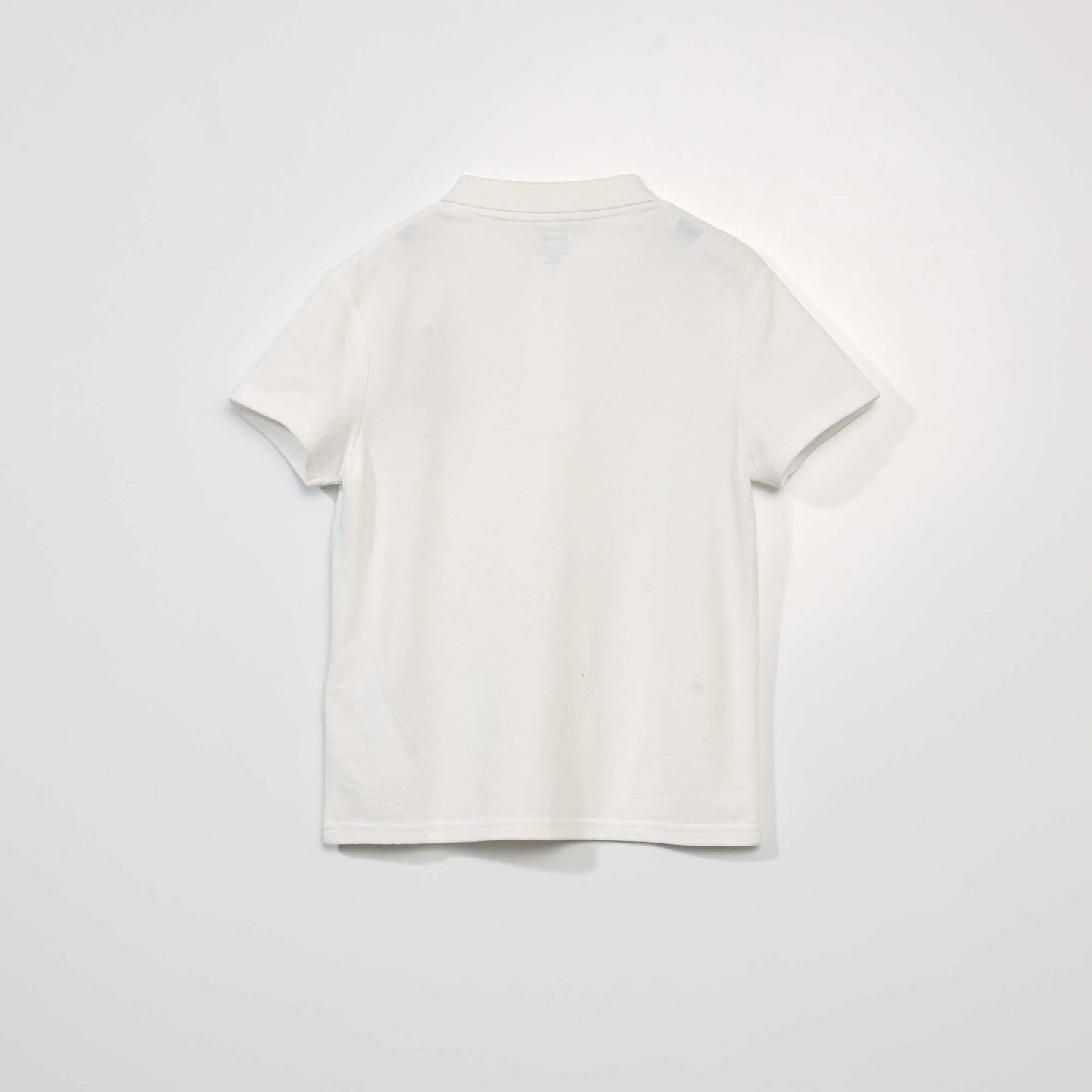 Polo en maille piquée Blanc