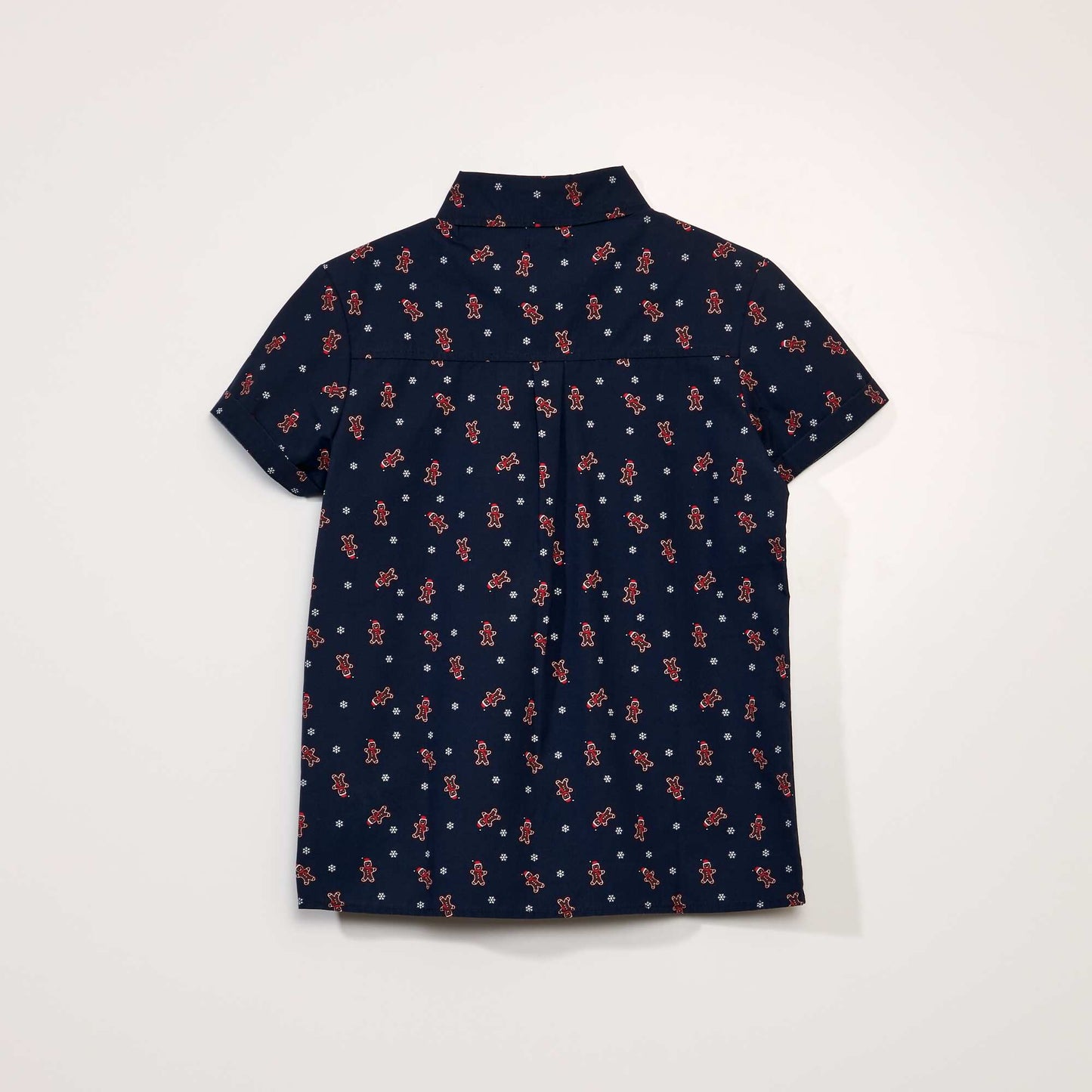 Chemise 'Noël' à manches courtes Bleu