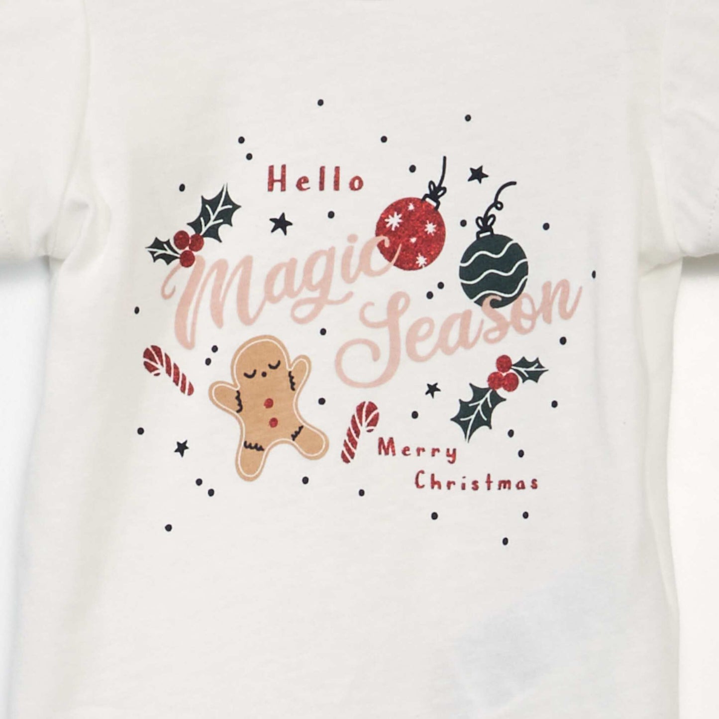 T-shirt en jersey avec imprimé Blanc