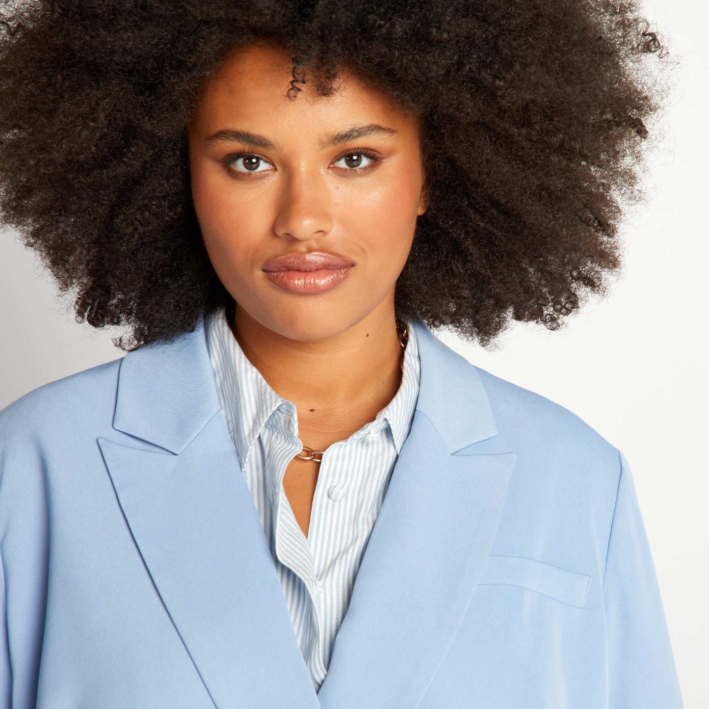 Veste blazer à double boutonnage Bleu