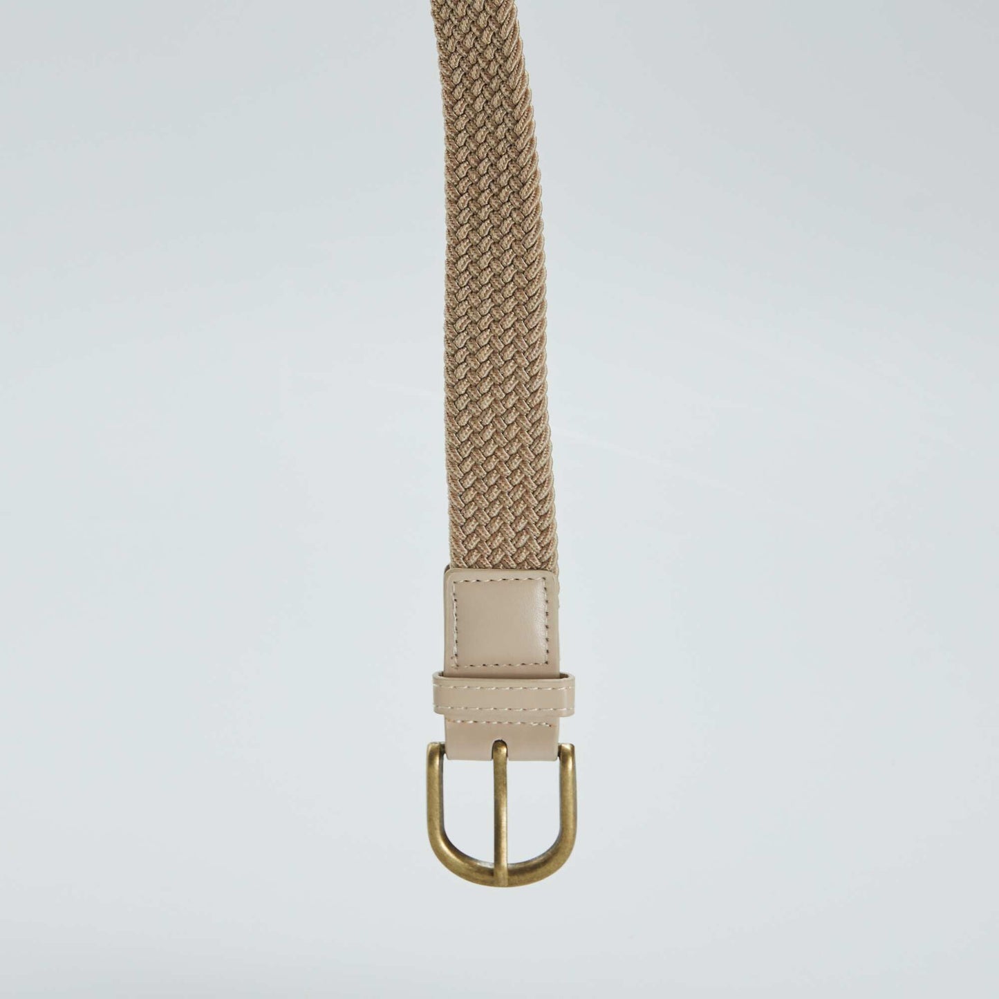 Ceinture en raphia tressé Beige