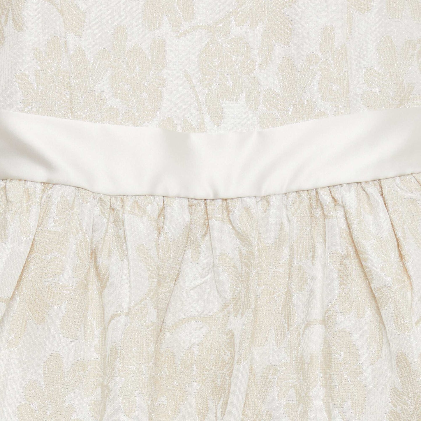 Robe de cérémonie jacquard Beige