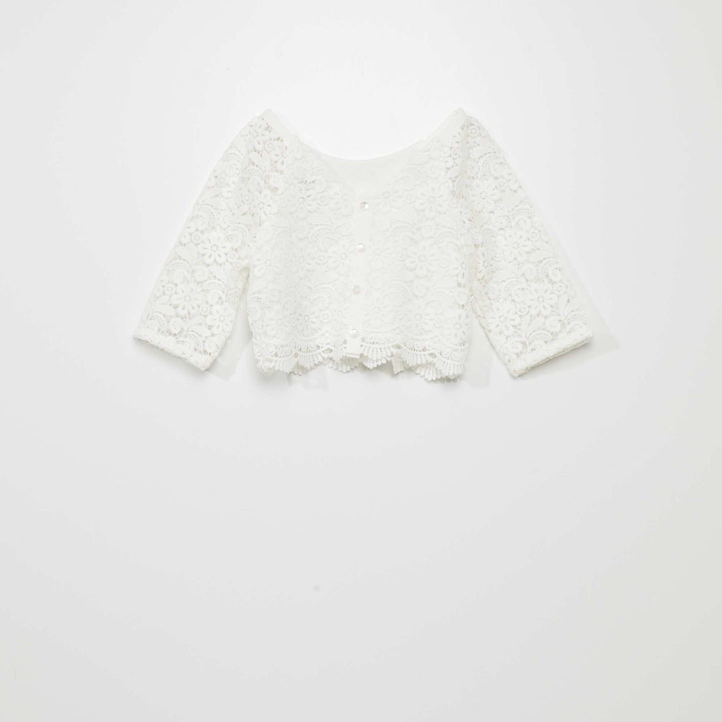 Blouse en crochet blanc