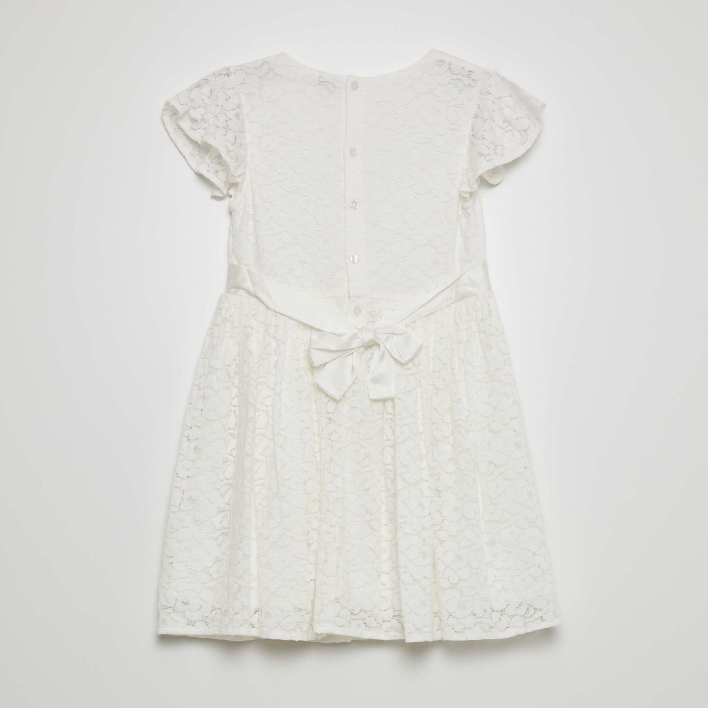 Robe de cérémonie en dentelle blanc