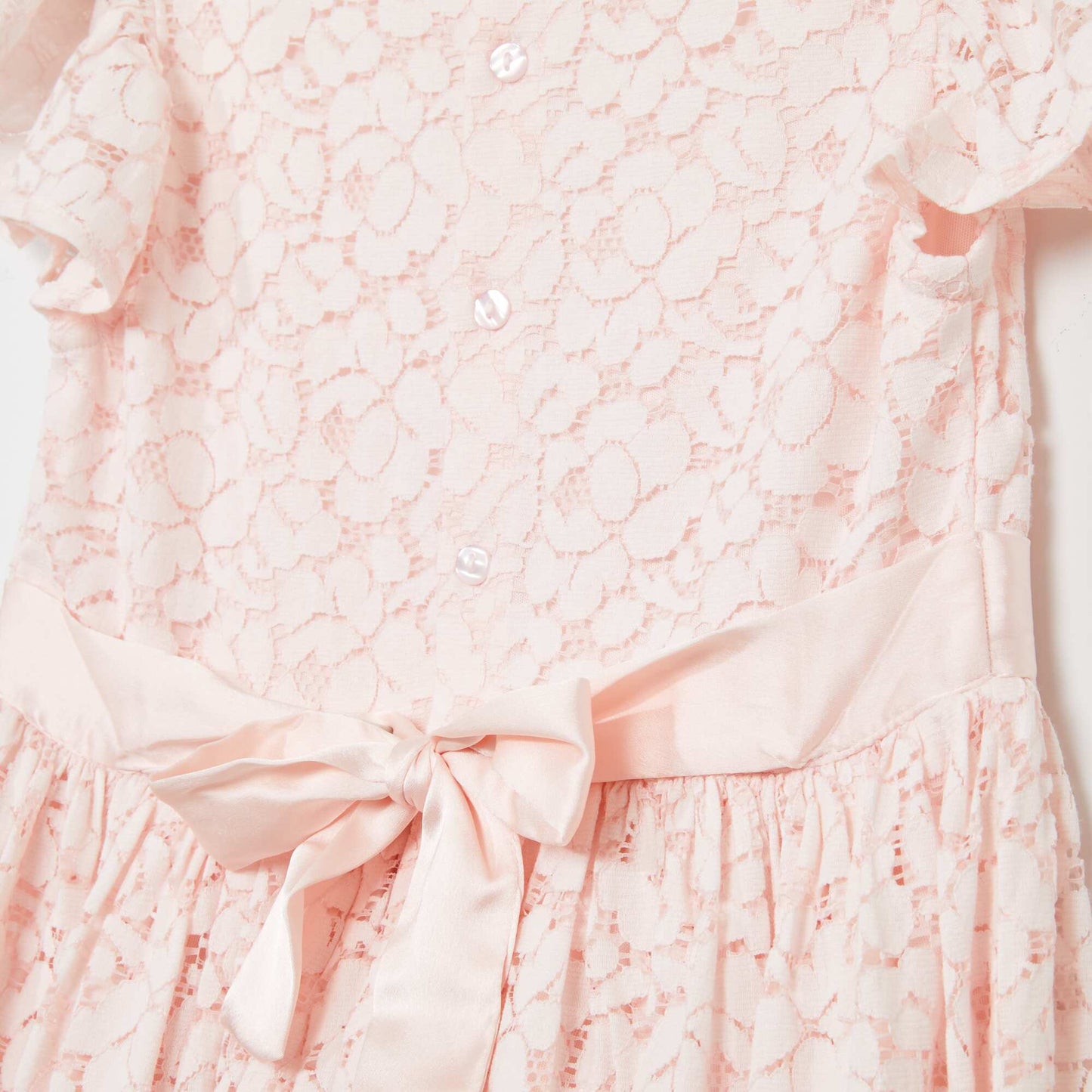 Robe de cérémonie en dentelle Rose
