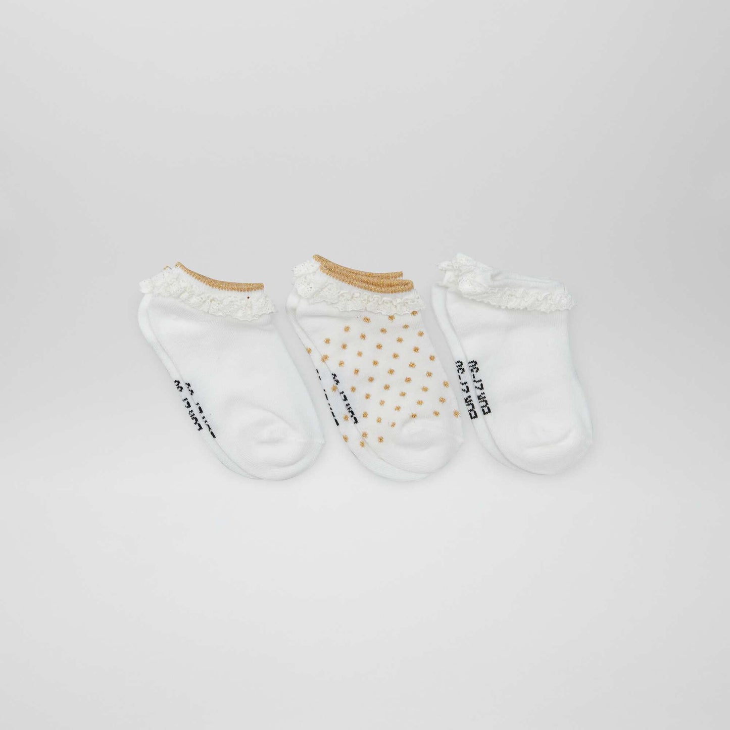 Lot de 3 paire de socquettes Blanc