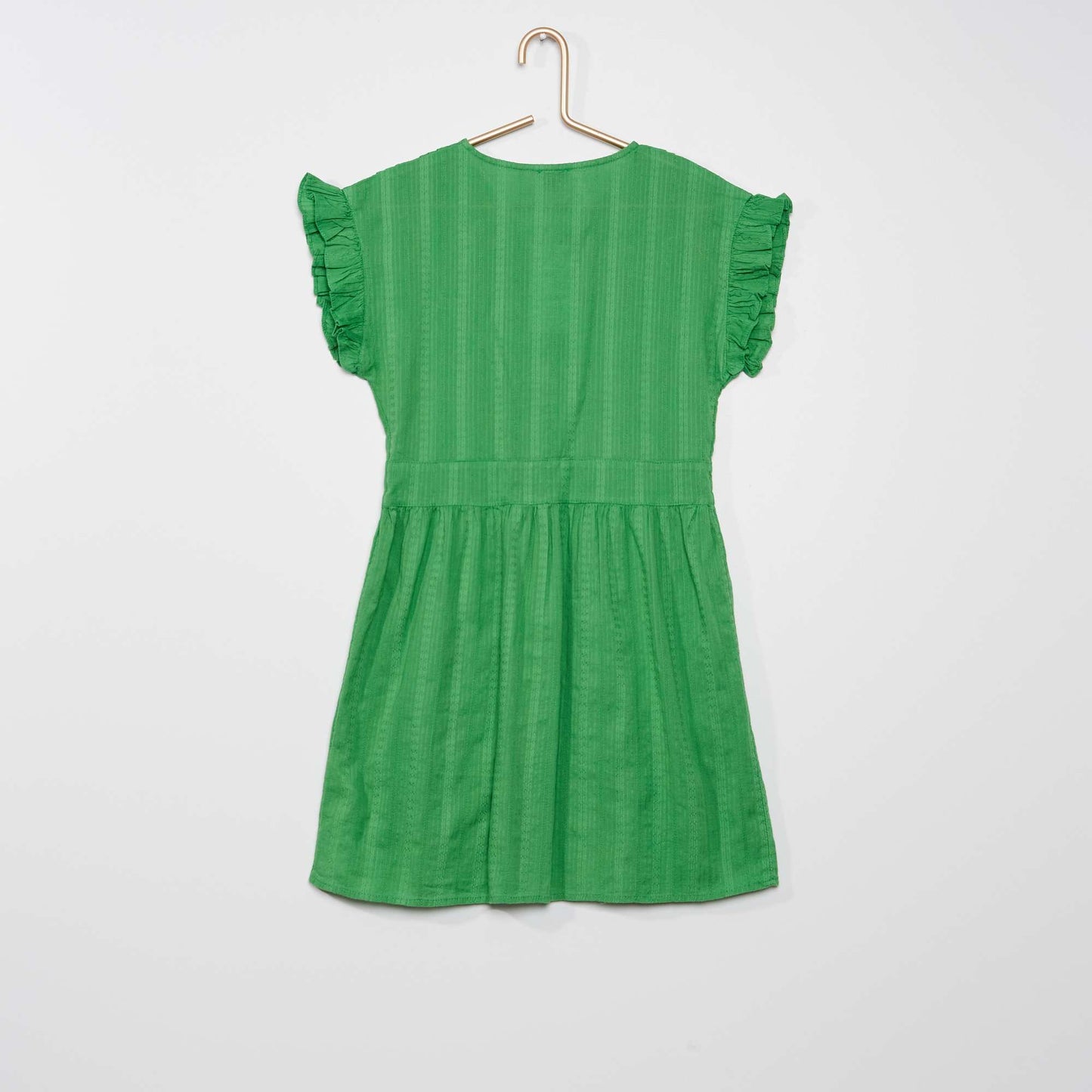 Robe volantée Vert