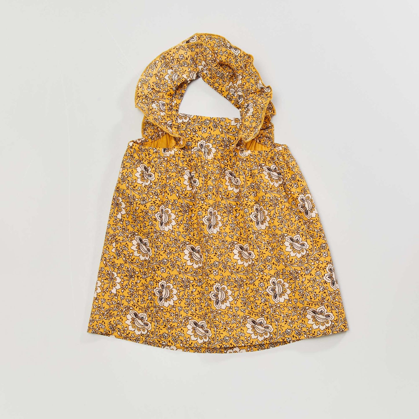 Robe imprimée jaune