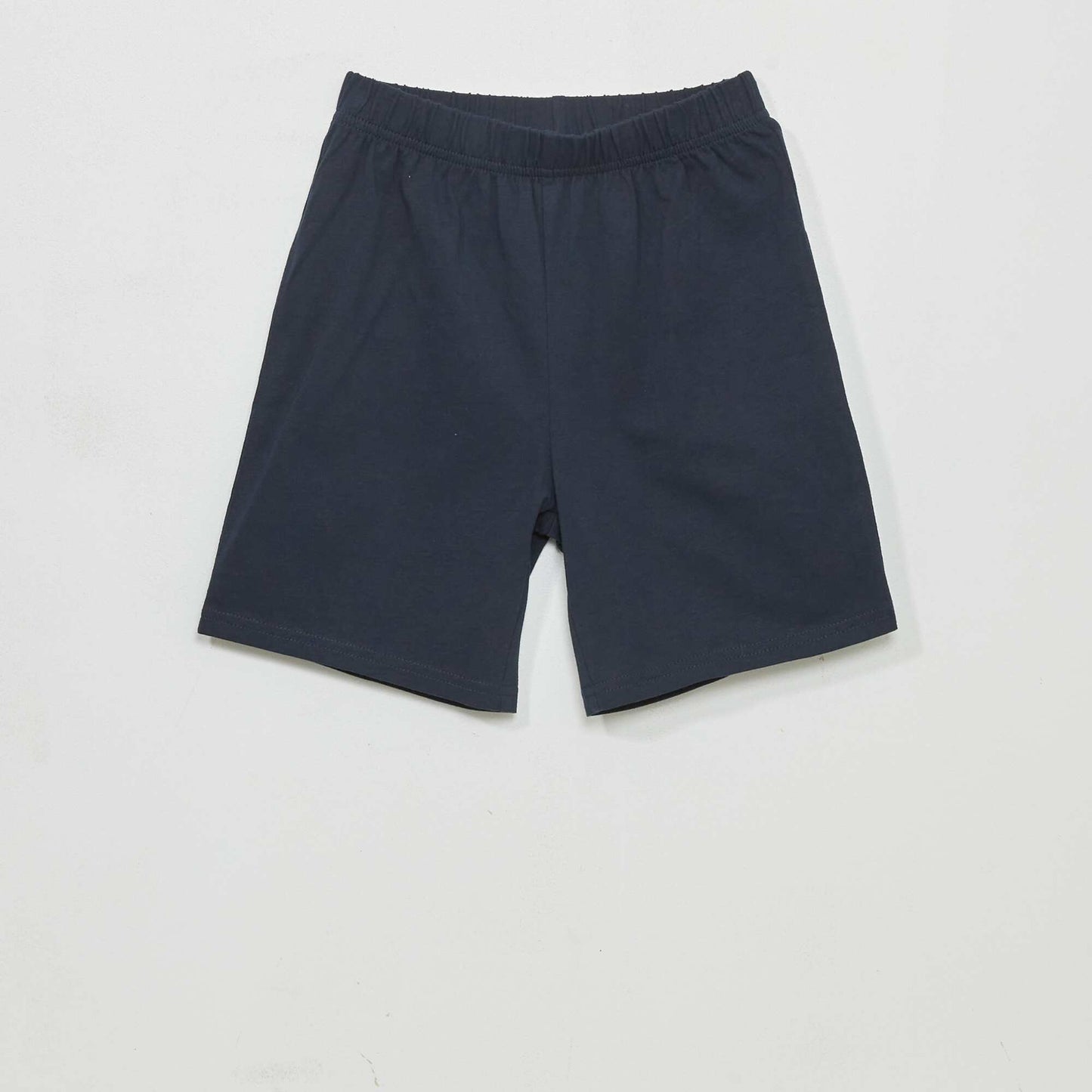 Pyjama court - imprimé minimaliste - 2 pièces Bleu marine