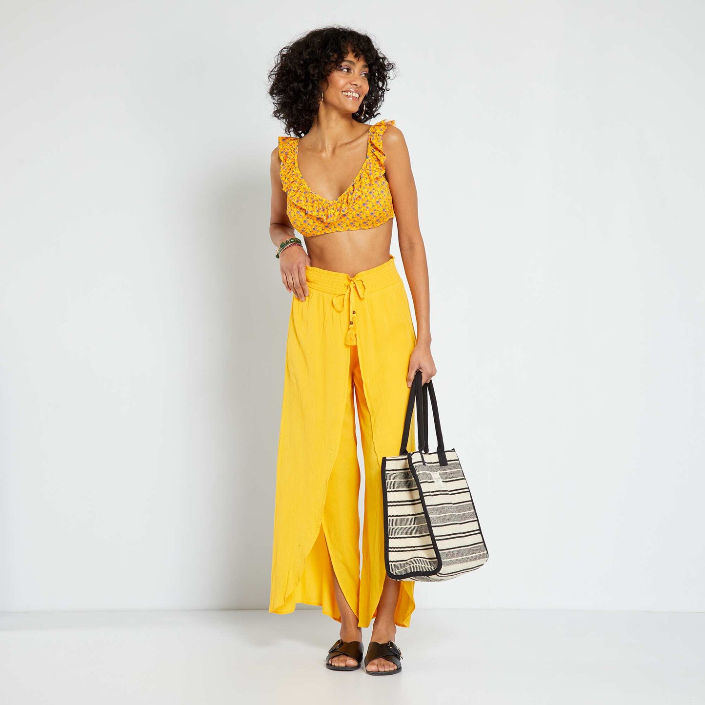 Bas de maillot de bain jaune