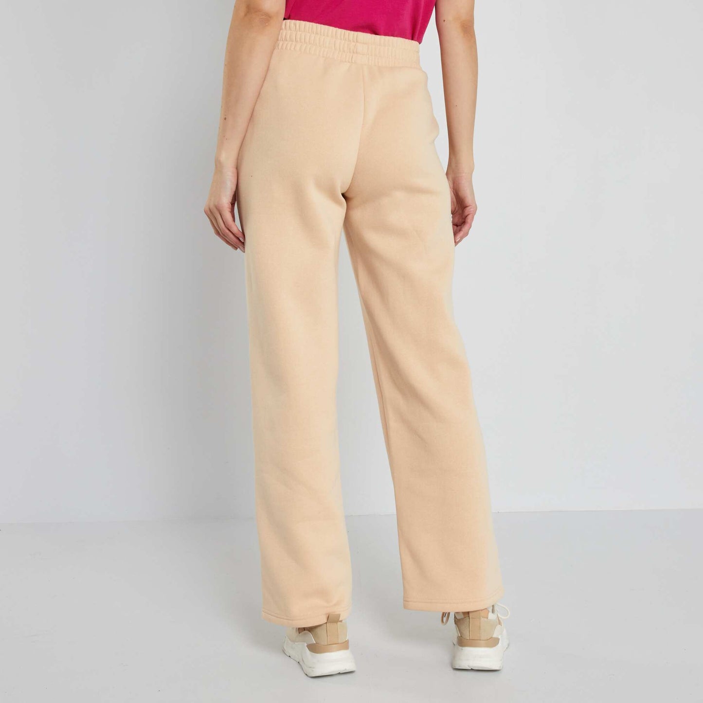 Pantalon de jogging wide leg Beige