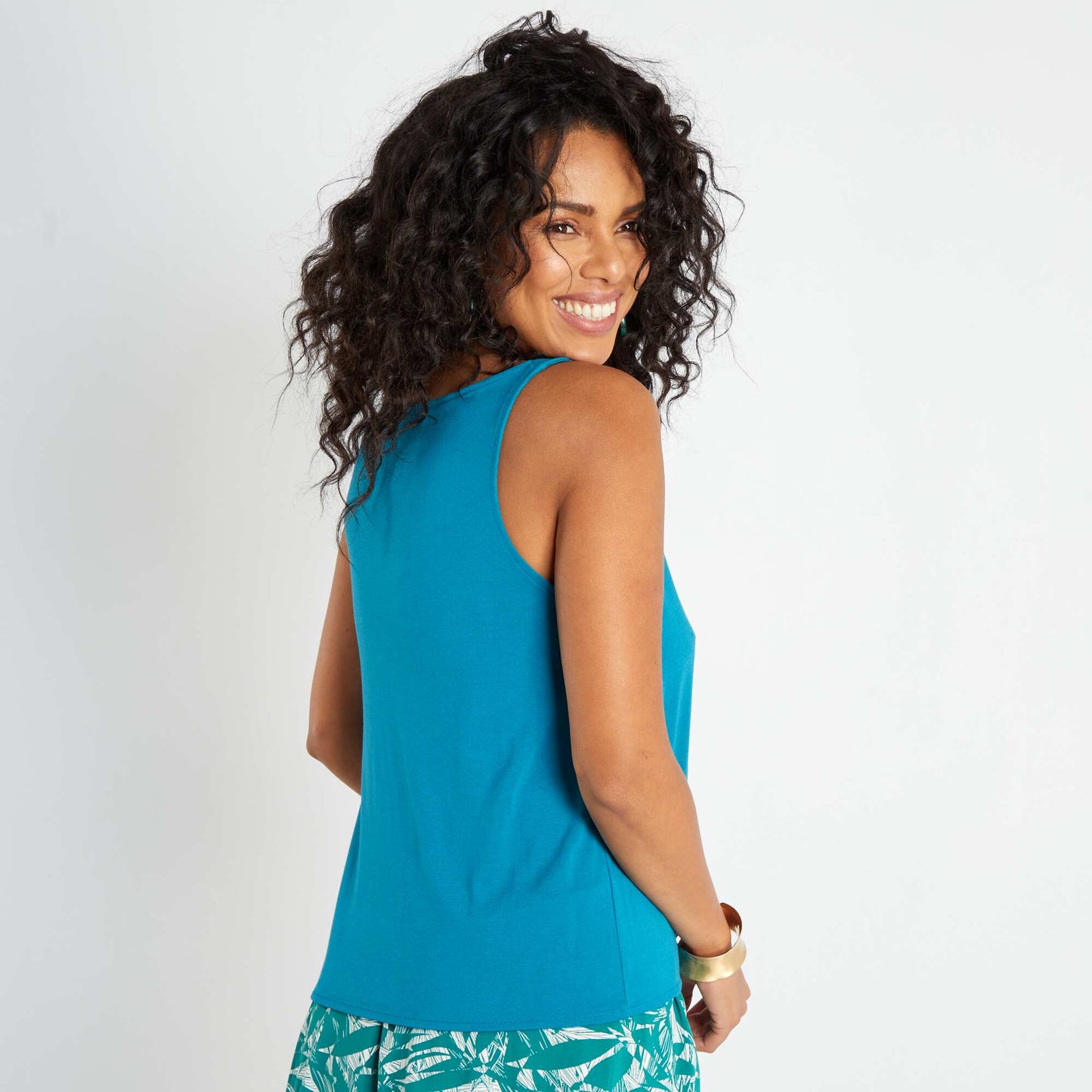 Débardeur avec nœud Bleu