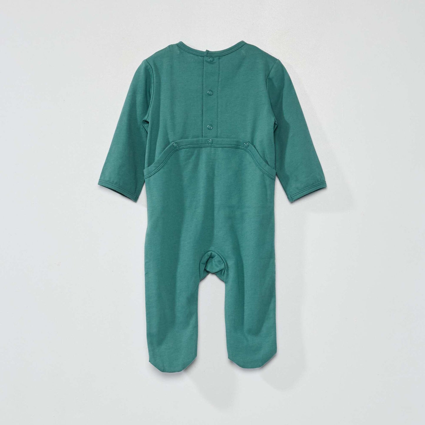 Dors-bien en coton + bavoir Vert