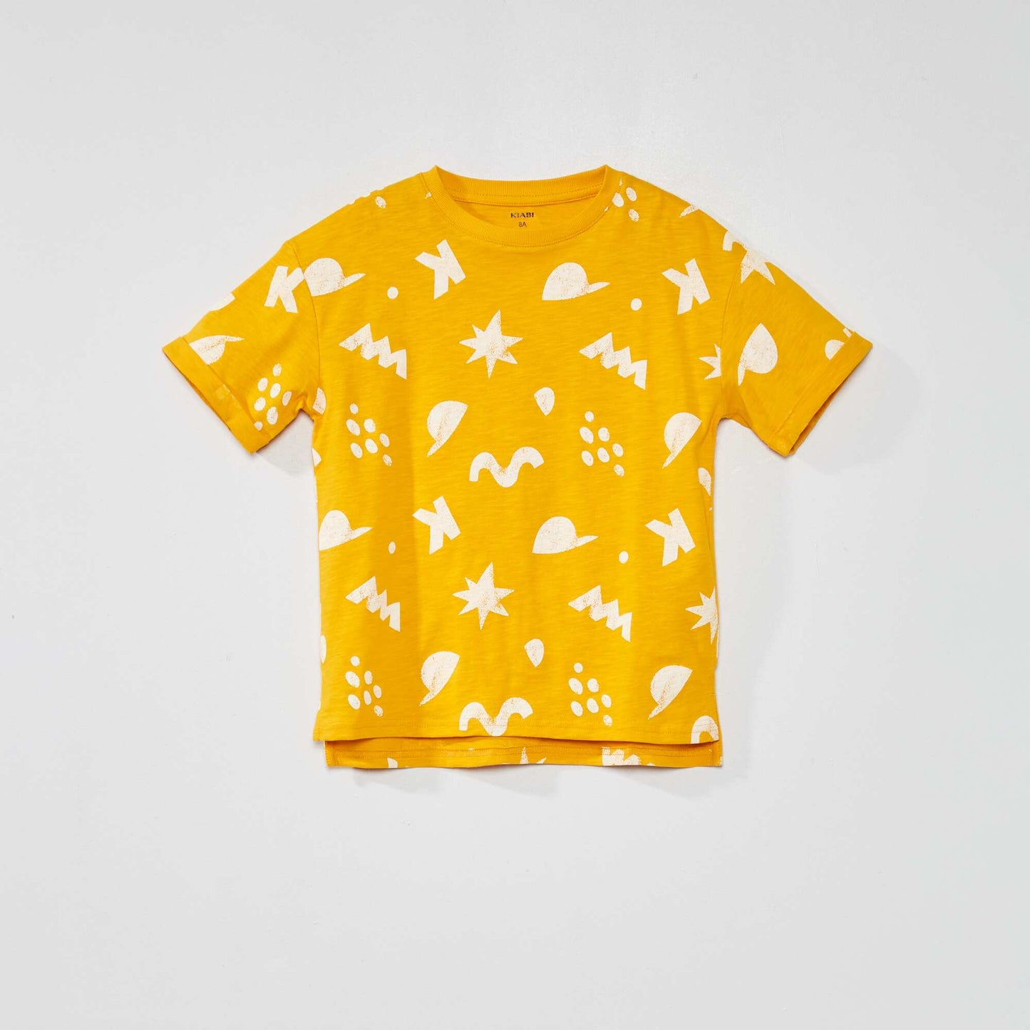 T-shirt imprimé Jaune