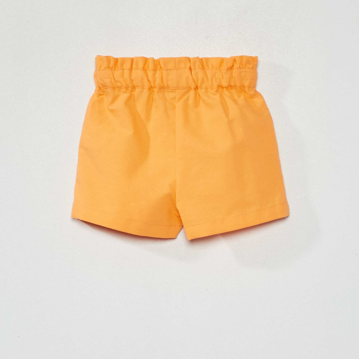 Short en coton orange abricot
