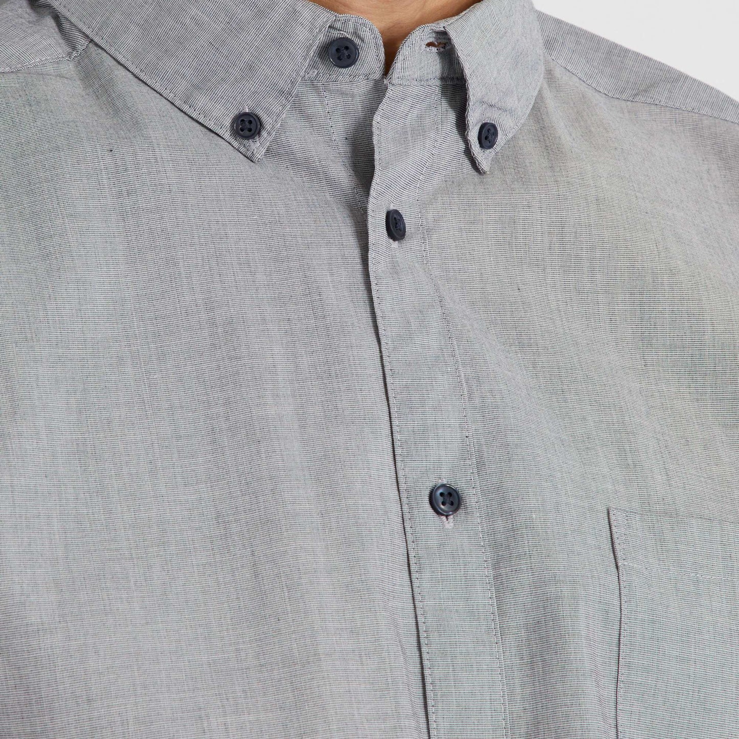 Chemise à manches courtes Gris