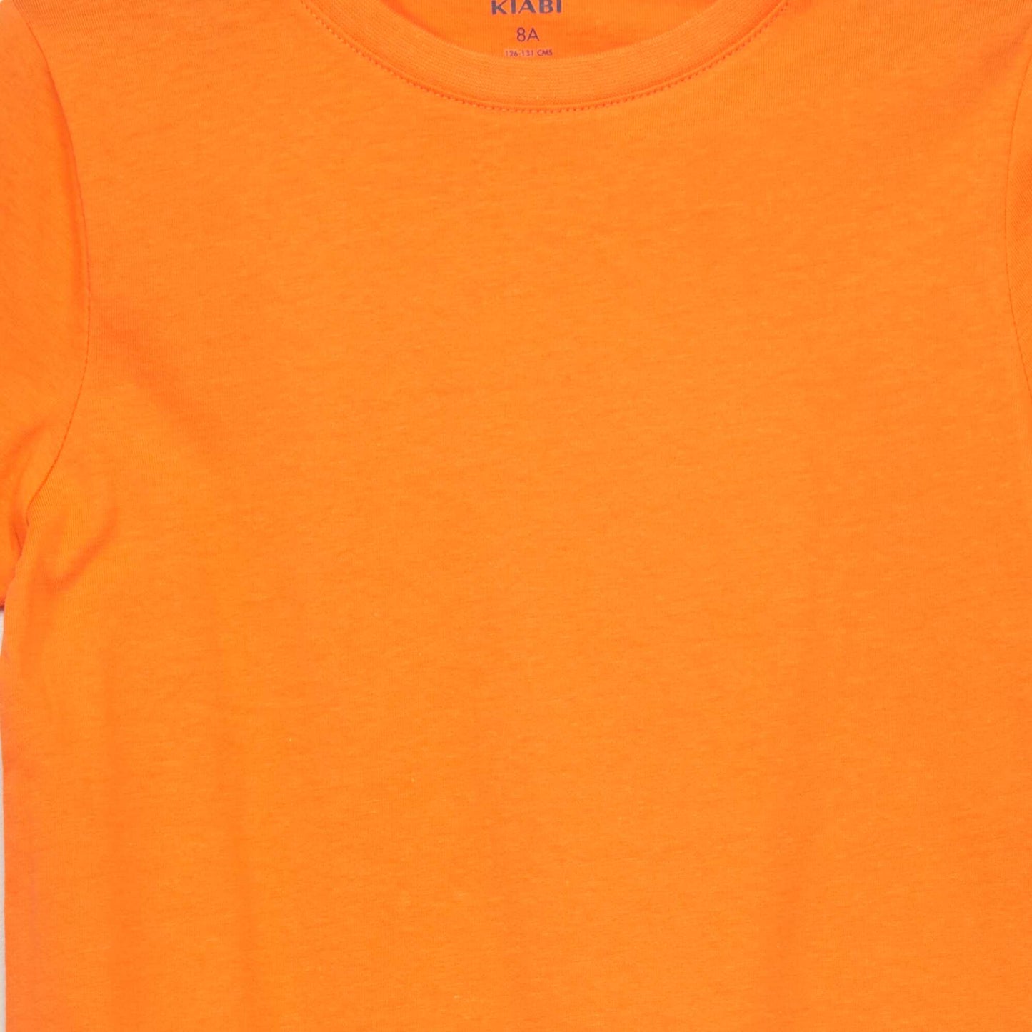 T-shirt uni manches courtes Orange