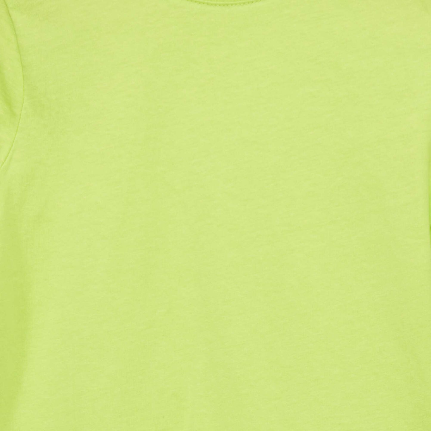 T-shirt uni manches courtes Jaune