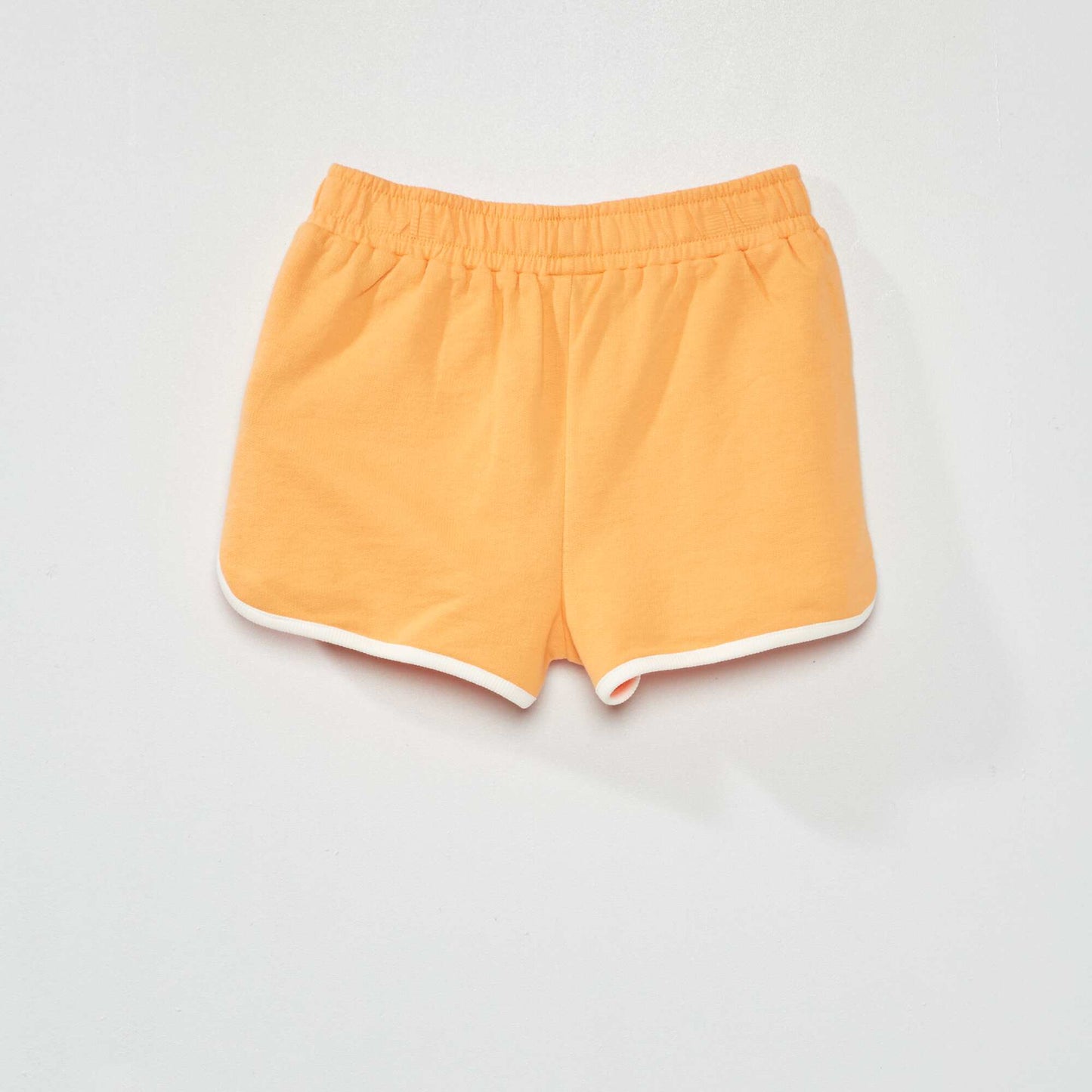 Short french terry orange abricot