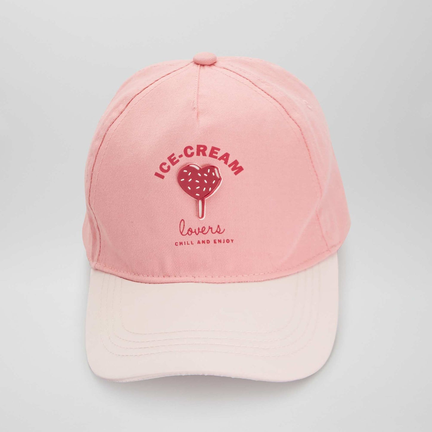 Casquette en toile Rose