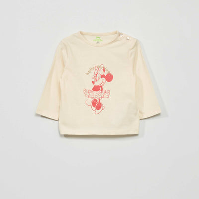 T-shirt à manches longues 'Minnie' BLANC