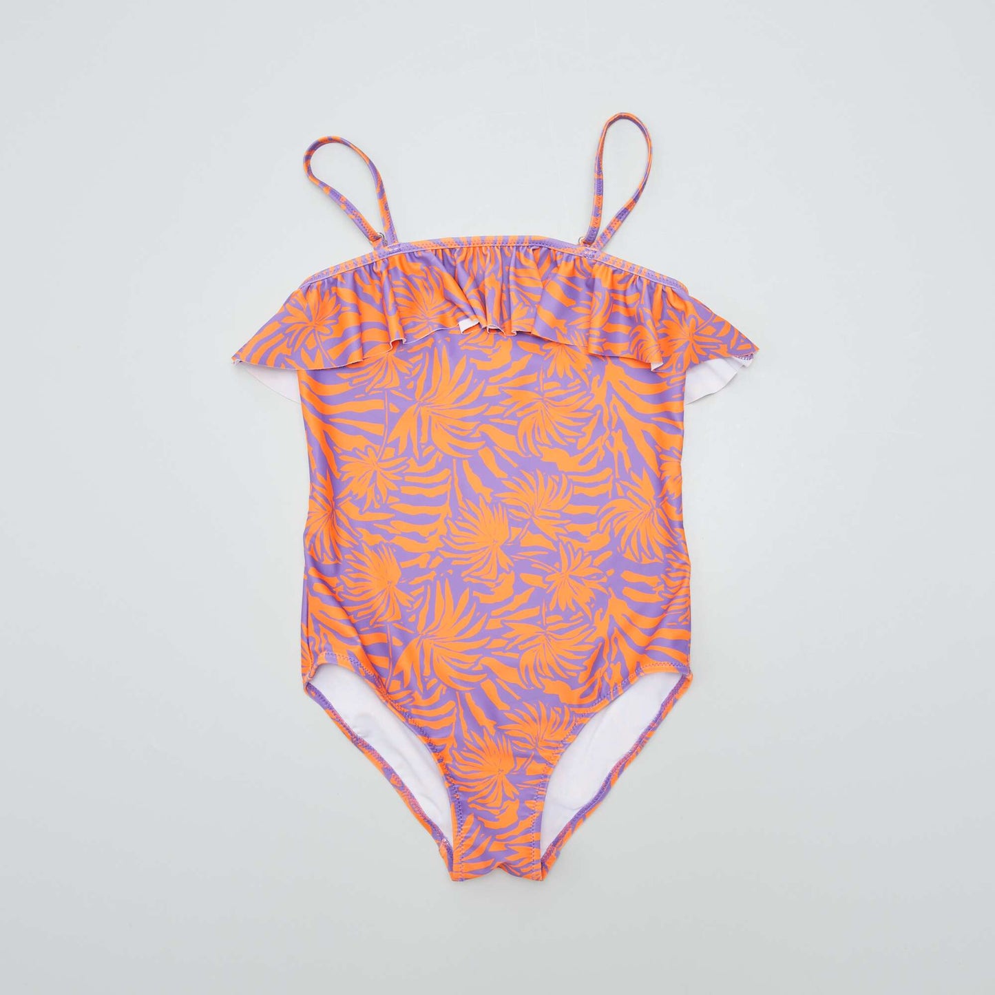 Maillot de bain 1 pièce Orange/violet