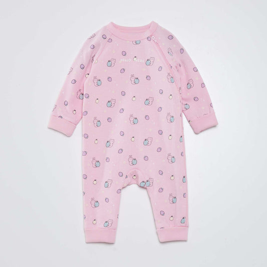 Pyjama dors-bien motif 'animaux' Rose