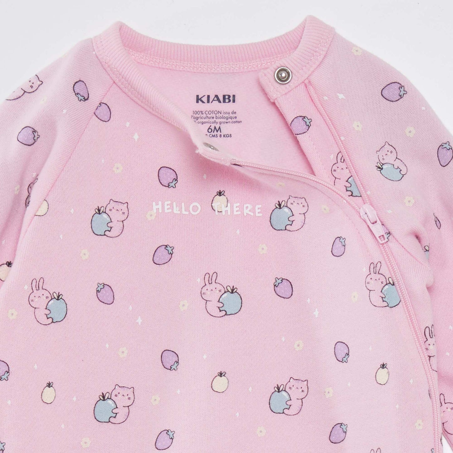 Pyjama dors-bien motif 'animaux' Rose